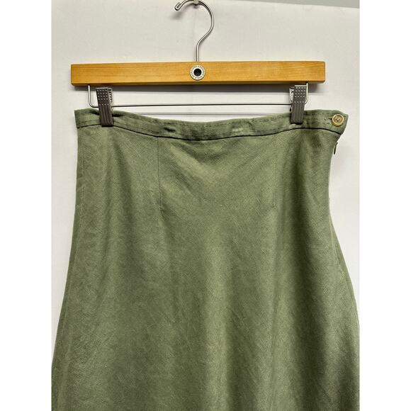 Elegant Green Maxi Skirt - Picture 3 of 10